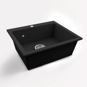 Vier céramique noir mat felix 1 bac 600x510 mm