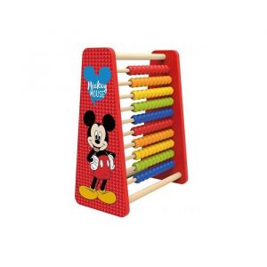 Abaque en bois mickey mouse disney baby - boulier de perles - calcul mathematiques - jeu educatif premier age