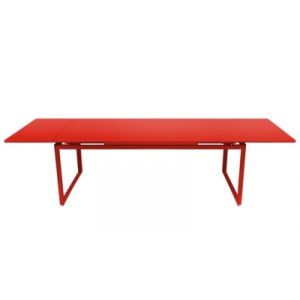 Image de Fermob Table à rallonge Biarritz / L 200 à 300 cm coquelicot en métal