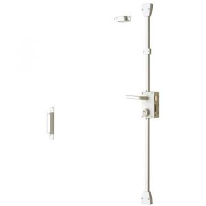 Image de Bricard 74152 Serrure Verticale A2P* Multipoints 3 points, Blanc, Sens Gauche