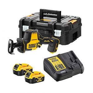 Dewalt Mini scie sabre à batterie 18V 2x4,0Ah Li-Ion - DCS369M2-QW