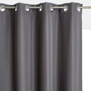 Rideau occultant t rmique, Tobison Gris Foncé Taille 180X140 cm;220x140 cm;250X140 cm;350X140 cm