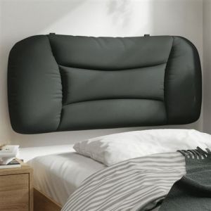 VidaXL Coussin De Tête De Lit Gris Foncé 80 Cm Tissu