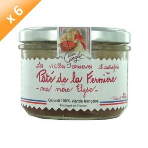 Lucien georgelin Lot de 6 Pâtés de la Fermière 220G