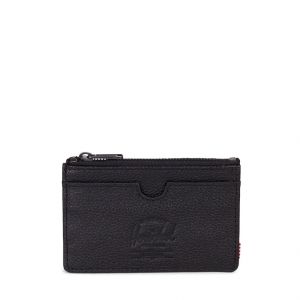 Image de Herschel Oscar Leather RFID Porte-monnaie, Cuir grainé Noir, taille unique Mixte Adulte