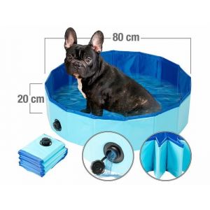 Piscine Pliable Pour Chiens Avec Fond Antidérapant - Ø 80 Cm