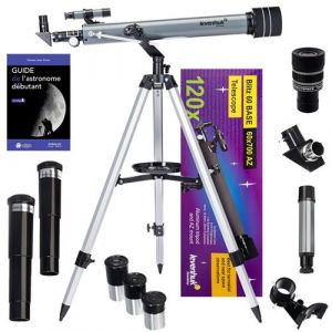 HND Pack télescope levenhuk blitz 60 base avec zoom, oculaires et accessoires