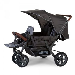 Childhome Poussette triple gris anthracite