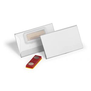 Durable Porte-badge &agrave; aimant, 75 x 40 mm, anti-rotation