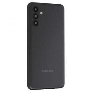 Cache batterie pour Samsung Galaxy A13 4g avec objectif d'appareil photo noir