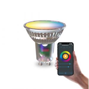 Calex Ampoule LED Smart réflecteur GU10 4,9 W RVB CCT 5 cm