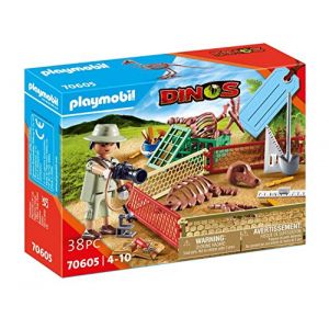 Image de Playmobil Dinos 70605 Coffret Cadeau Paléontologe à partir de 4 Ans