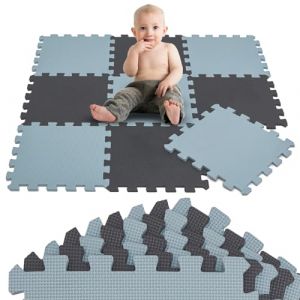 Littletom - 9 Pièces Tapis de Sol Bébé 30x30 Tapis Mousse Bebe Tapis de Jeux Enfant Pliable