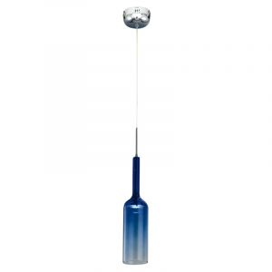 Image de Lampe Suspension Verre "Bottle" 12cm Bleu Prix