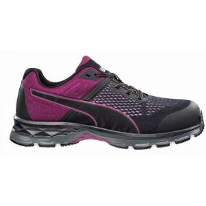 Puma Safety Define WNS Low Chaussures de sécurité S1P ESD HRO SRC avec capuchon en fibre de verre anti-perforation antidérapant sans métal pour femme, noir/rose, 39 EU