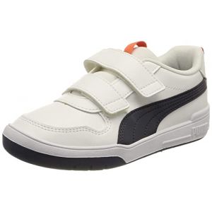 Puma Multiflex SL V PS, Basket, White-Peacoat Red, 35 EU