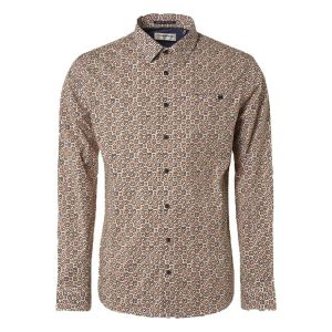 No Excess Chemise Impression Caramel Marron Multicolor&eacute; Orange taille XXL