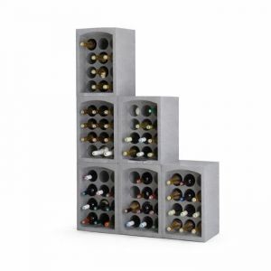 Lot de 6 Casiers porte bouteilles - 6x12 soit 72 bouteilles - Polystyr&egrave;ne Expans&eacute; - Stockage et Transport