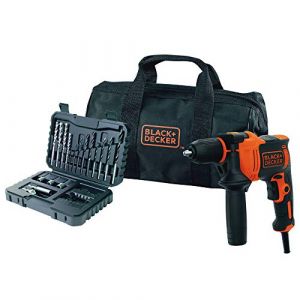 Image de Black & Decker BEH710SA32-QS Perceuse à percussion filaire - 710 W - 32 accessoires - Livrée en sac de rangement