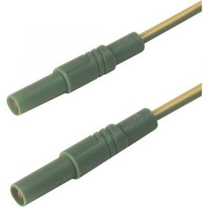 SKS Hirschmann Cordon de mesure de sécurité 934073188 [ Banane mâle 4 mm - Banane mâle 4 mm] jaune 0.5 m 1 pc(s)