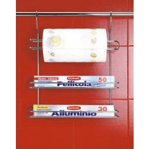 Image de Metaltex Porte rouleaux  Lonardo à 3 usages en inox