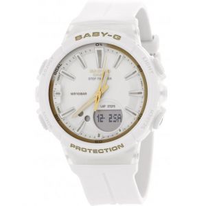 Casio Montre BABY-G BGS-100GS-7AER - Montre Multifonctions Résine Blanc Femme
