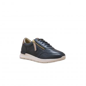 Baskets zip et lacets semelle amovible femme Pédiconfort