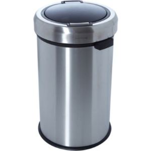 Image de EssentielB Poubelle Push ronde en inox 40 L