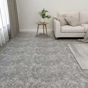 VidaXL Planches De Plancher Autoadh¿¿Sives 20 Pcs Pvc 1,86m? Gris B¿¿Ton
