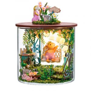 Dam Collection bouteilles de r&ecirc;ve, conte de f&eacute;es. Maquette 3d r&eacute;aliste.