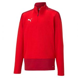 Puma Teamgoal 23 Training 1/4 Zip Top Jr Pull Garçon, Red-Chili Pepper, 116