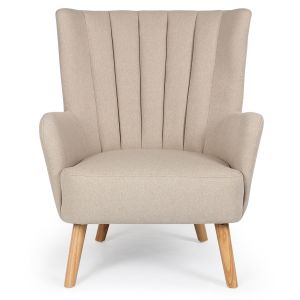 Image de Stanley Fauteuil scandinave Vidal Beige