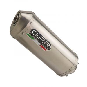 GPR Pot échappement marque GPR compatible avec Honda Forza 750 2021-2024, Satinox, Échappement légal, homologué,silencieux avec db killer amovible et tuyau de liaison spécifique
