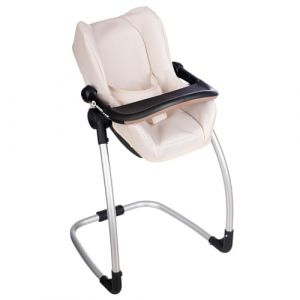 Smoby Maxi-COSI - Siège et Chaise Haute Beige - pour Poupons Jusqu'à 42 cms - Jouet d'Imitation - Tablette, Balancelle, Siège Auto - A Partir de 3 Ans - Fabrication Espagnole