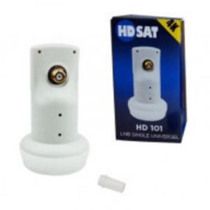 Hdsat MODELE RECONDITIONNE HD101 LNB Single T&ecirc;te Parabole Universelle Full HD 4K FRANCE ASTRA EUTELSAT