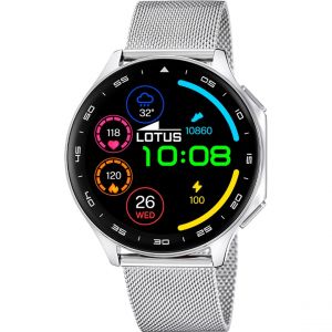 Lotus Montre connectée Homme Smartwatch - L50050-1 Bracelet Acier Argent