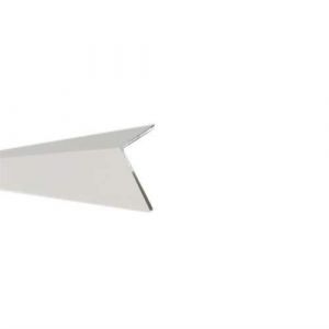 Homewell - Cornière en aluminium 40mm x20mm x1.3mm, lg 1000mm (Laqué blanc)