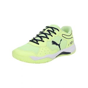 Puma Homme Solarsmash RCT Chaussures de Padel pour Adultes, Fast Yellow Navy White Blue, 41 EU