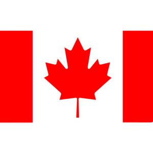 Plaque m&eacute;tallique d&eacute;co Canada by Cbkreation