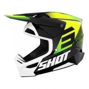 Shot Casque integral furious apex jaune fluo adulte