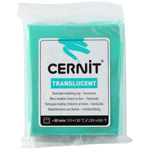 Cernit Pâte Translucent 56g - Translucide Émeraude 620