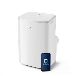 Image de Electrolux EXP28U340HW Climatiseur Portable, Capacité de Refroidissement 2,8 kW, Technologie R290 Écologique, Fonctionnement Silencieux 64 dB, Mode Déshumidification, Couleur Blanche