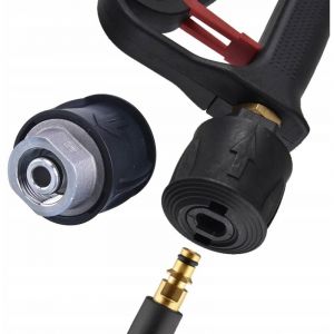 Rosfix Adaptateur Raccord Rapide M&eacute;tal &ndash; M22x1,5 Femelle, Tige 14mm 160 Bar, 60&deg;C compatible avec nettoyeur haute pression Lavor Black+Decker