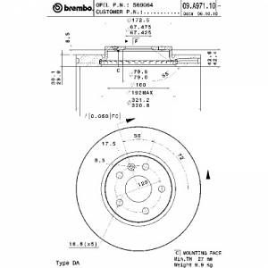 Brembo 1 Disque de frein 09.A971.11