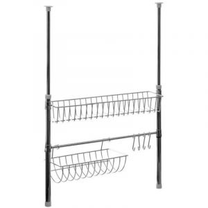 Image de Étagère EXTENSIBLE multi usages Fixation sans vis GRIS Gris