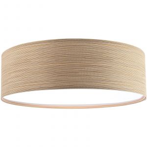 Image de Plafonnier natural - ø 40 cm - Mesh beige clair et foncé intérieur blanc