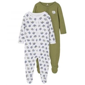 Image de name it Combinaison pyjama enfant Loden Green dinosaure lot de 2 - Taille 68 (6 mois)