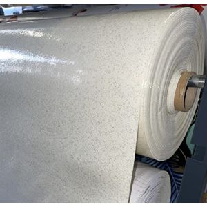 Nappe Bulgommes Imprim&eacute;e Paillettes - Au m&ecirc;tre - 140 x 200 cm - blanc.