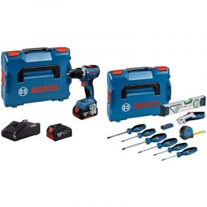 Bosch GSR 18V-65 PROFESSIONAL Perceuse-visseuse, Ensemble d'outils de 19 pieces 0615A5007K