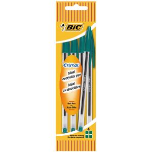 Bic Cristal Original - 4 Stylos-bille Vert